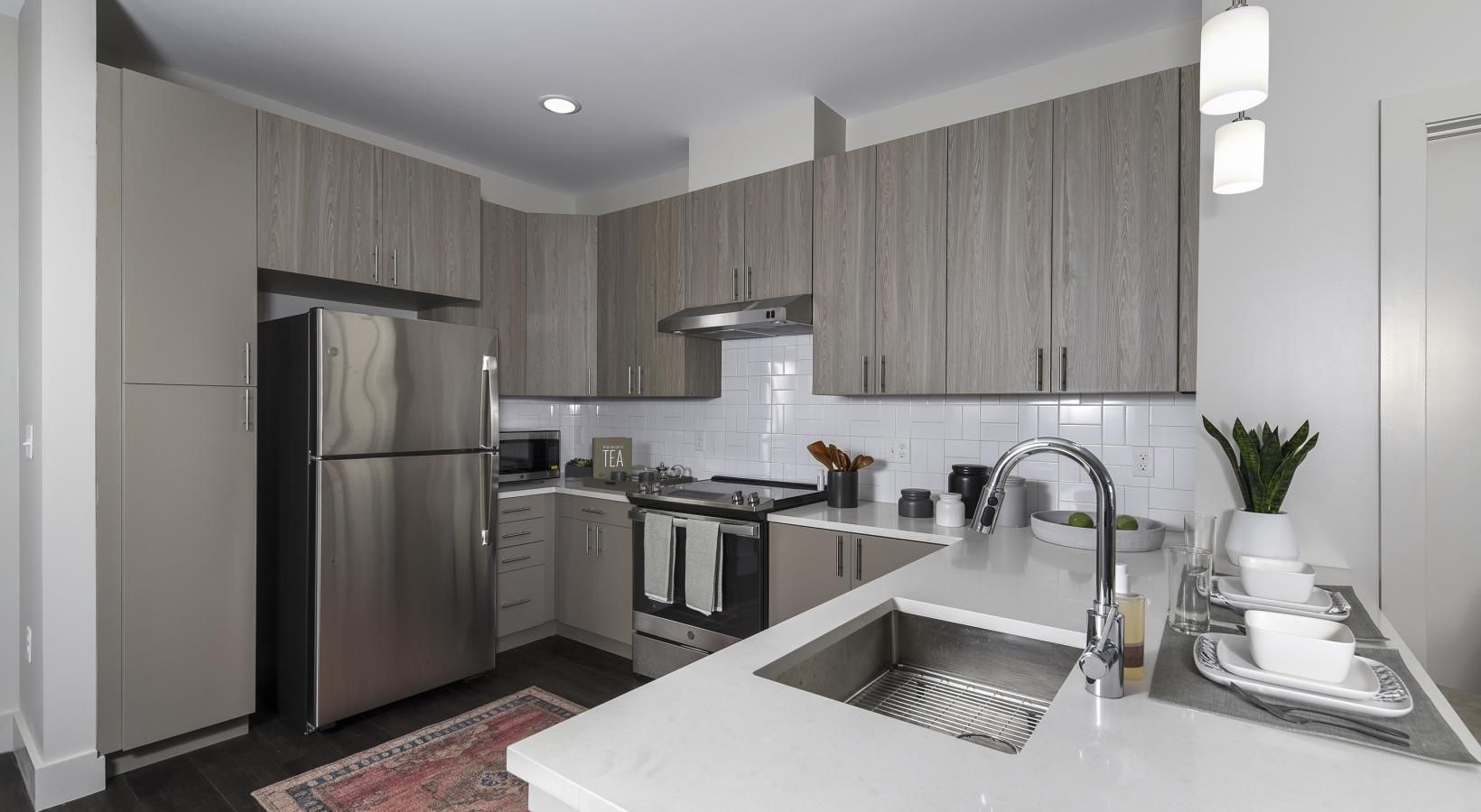 Spacious kitchens with thoughtful details a kitchen with a large counter