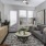 a living room with a couch and a table